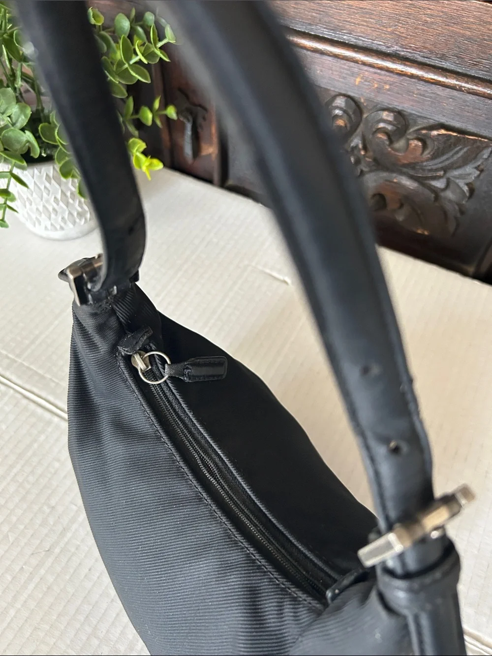 Coach Black Shoulder Bag with Top Handle